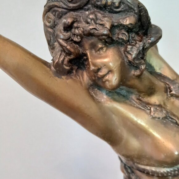 Vintage Claire Jeanne Robertine Colinet Bronze Sculpture "Swaying Dancer" - Picture 7 of 13
